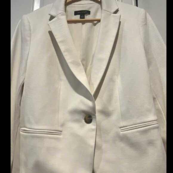 Ann Taylor - One-button Blazer (Off-White) - Picture 2 of 7